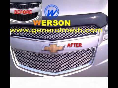 China generalmesh Silver Universal Aluminum Car Grill，Grille Diamond Mesh Net factory