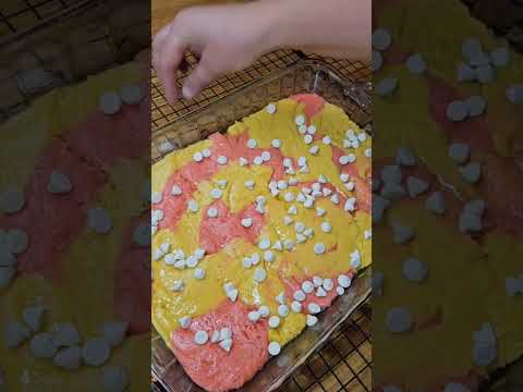 Birthday Brookies! Strawberry .  #abrahamacres #dessert #pink #brownies  #yum
