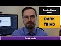 Subtle Signs Of The Dark Triad Dark Personality Examples
