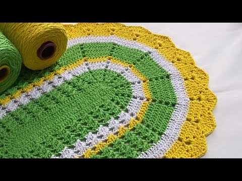 💚TAPETE LIMA LIMÃO DE CROCHÊ (Link do passo à passo na descrição) @lenamarcossi-croche2022 #crochet