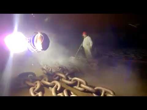 hydro blasting at bahamas anchor chein by anghel corneliu and gabi casapu