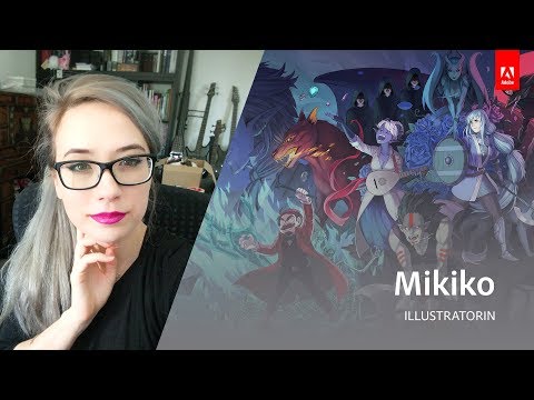 Illustration mit Mikiko - Adobe Live 3/3