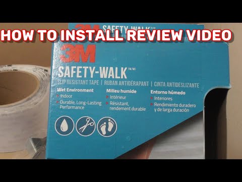 Anti Slip 3M Safety 7641 Safety Tape for Shower Tubs HOW to Install Tape and REVIEW