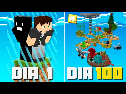 SOBREVIVI 100 DIAS em APENAS UM BLOCO no MINECRAFT 1.20 - O FILME (COMPLETO)