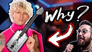 Machine Gun Kelly Razor Blade Guitar?