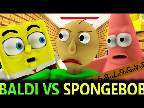 Baldi’s basics vs SpongeBob official Minecraft animation horror game 1 most viewed  
