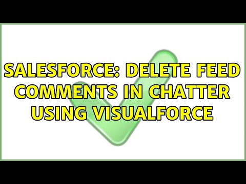 Salesforce: Delete feed comments in chatter using visualforce