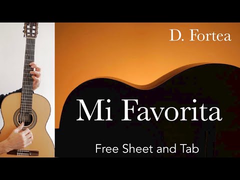 Mi favorita (D. Fortea), Performance, Tutorial with Free sheet and Tab