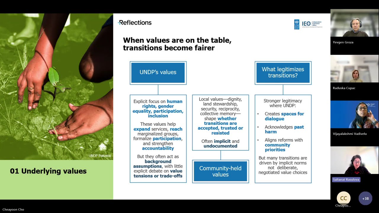 Reflections Webinar: Green and just transition through a justice lens