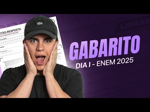 CORREÇÃO ENEM 2025 - GABARITO EXTRAOFICIAL - DIA 1