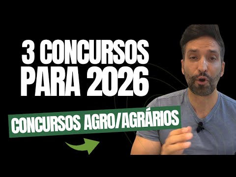 Concursos agro/agrários: os 3 principais concursos para 2026