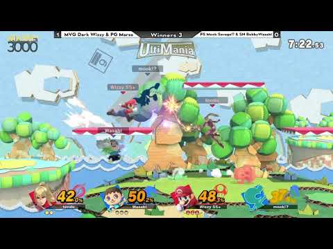 [Smash Ultimate] UltiMania (Winners 3) - MVG Dark Wizzy & PG Marss vs FS Mook & SN BobbyWasabi