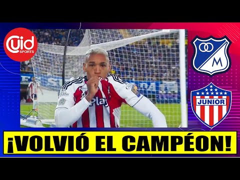 EN VIVO | MILLONARIOS 1 - 2 JUNIOR | TREMENDA VICTORIA DEL TIBURÓN EN BOGOTÁ | ¿CUÁL FUE LA CLAVE?