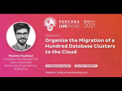 Percona Live ONLINE 2021 Open Source Database Conference May 12 13 2021