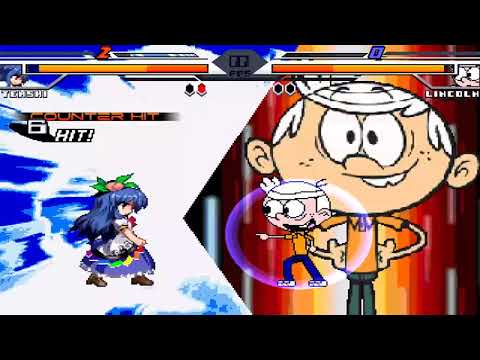 NICK54222 MUGEN: Tenshi Hinanawi (me) VS Lincoln Loud