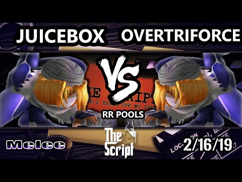 The Script 2 - Juicebox (Sheik) Vs. Overtriforce (Sheik) - Smash Melee RR Pools - C3