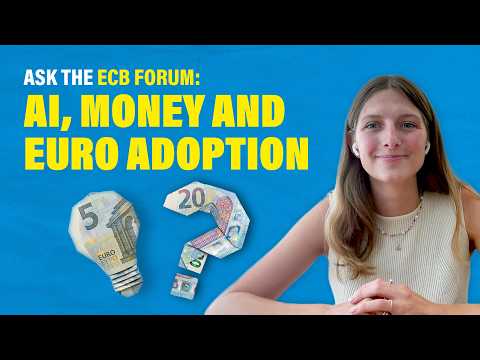 Video Thumbnail: Ask the ECB Forum: AI, money and euro adoption