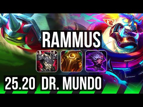 RAMMUS vs DR. MUNDO (JGL) | EUW Master | 25.20