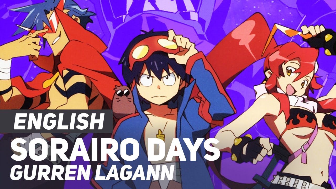 Gurren Lagann - "Sorairo Days" (FULL Opening) | ENGLISH ver | AmaLee