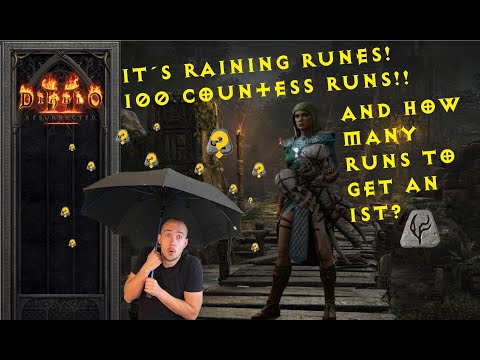 Diablo 2 Resurrected - 100 countess runs + how many runs does it take to get ist rune? Who won?