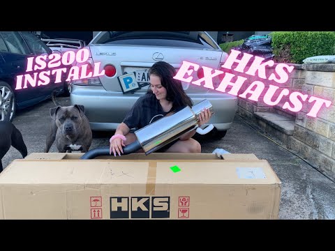 IS200 hks exhaust install