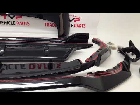 Fits BMW X5 G05 Aero Body Kit Front Splitter Side Skirts Rear Diffuser Gloss Black video