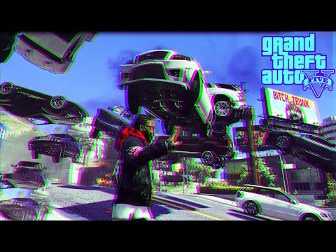 DIZEMO LJUDE I AUTOMOBILE U VAZDUH - GTA V