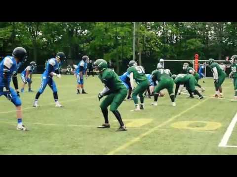 Amsterdam Panthers player hits player from  Rotterdam 010 Trojans | Endcore 27 - 13
