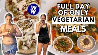 Full Day of Healthy VEGETARIAN Meals | WeightWatchers All-In | What I Eat in a Day For Weight Loss