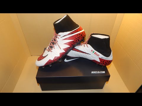 NEW!! Nike Hypervenom 2 NIKEID Unboxing White/Gym Red/Black