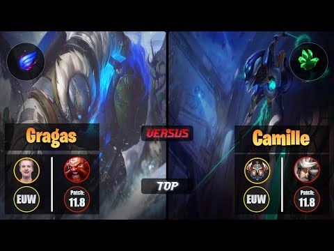 Jankos GRAGAS (Top) [Phase Rush] VS CAMILLE - Challenger EUW Patch 11.8