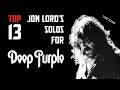 Top-13: Best of Jon Lord solos in Deep Purple