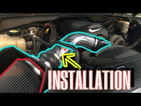 K&N Cold Air Intake Installation On 2001 Chevy Silverado 5.3L
