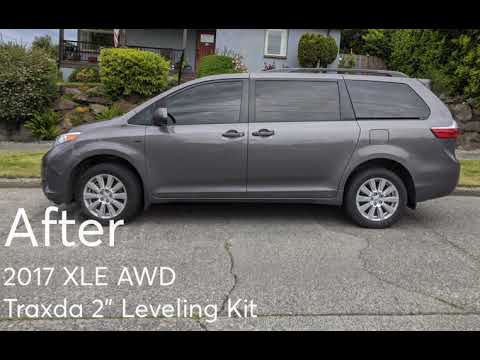 Toyota Sienna Traxda Leveling Kit (Before and After)