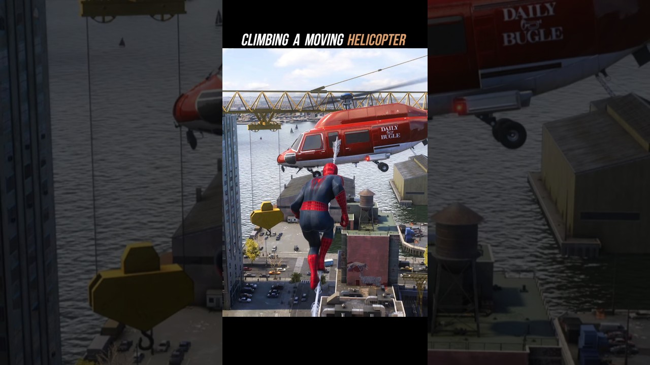 When You Try To Climb a Helicopter in Marvel's Spider-Man 2
