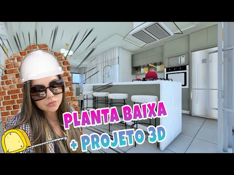 Planta Baixa + Projeto 3D - Casa 85m2