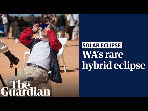 Total solar eclipse 2023: rare hybrid eclipse reaches totality over Western Australia