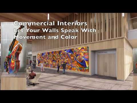 Juleez Art Suspended Musical Instruments -Public Art- Commercial Interiors