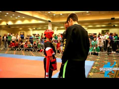 WKC Worlds 2014   Medal Rounds   Boys point sparring Team IRL v Team CAN