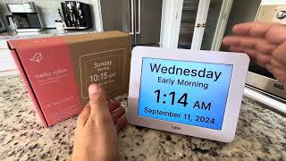 Robin Clock with Day and Date for Elderly, Clocks for Seniors, Dementia Clock, Digital Calendar