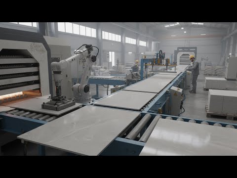 Inside the Large-Scale Ceramic Floor Tile Factory – From Raw Clay and Minerals to Finished Tiles