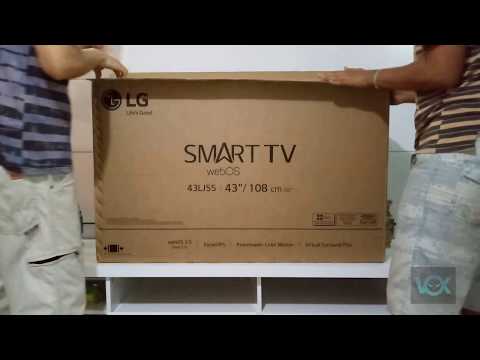 Unboxing SMART TV LG WebOS 3.5 43LJ5500 - Desembalando o Produto