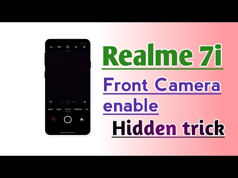Realme 7i How to enable Front Camera