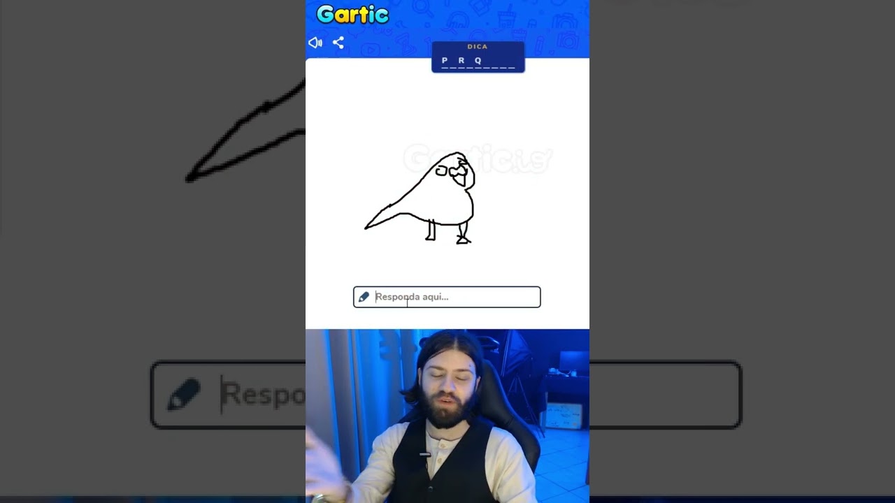 Joguei GARTIC e Adivinhei o ANIMAL! #shorts
