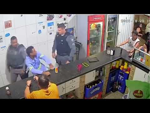 CAMERAS CAPTURE BRAZILIAN POLICE OFFICERS SETTING AN EXAMPLE.