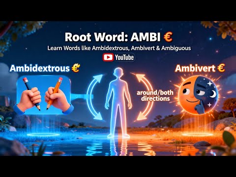 🧠Root word: AMBI 🔁 | Build English Vocabulary Logically | WordRoots with Echaand
