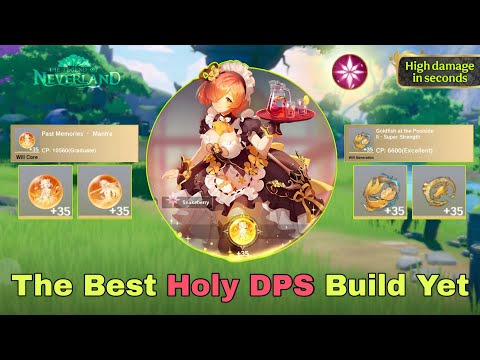 The Best DPS Holy fairy build 🍷✨ | Neverland ☃️✨
