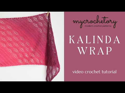Kalinda Wrap Crochet Pattern | Free Crochet Shawl Pattern Tutorial by MyCrochetory