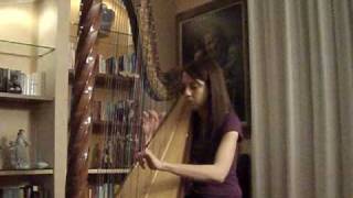 Bella's Lullaby official Twilight soundtrack Played with Harp
