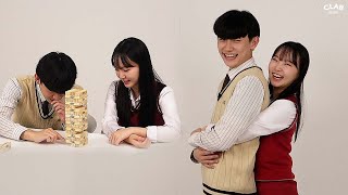 Download lagu Korean Teenager Couple Tries Couple Jenga For The First Time mp3